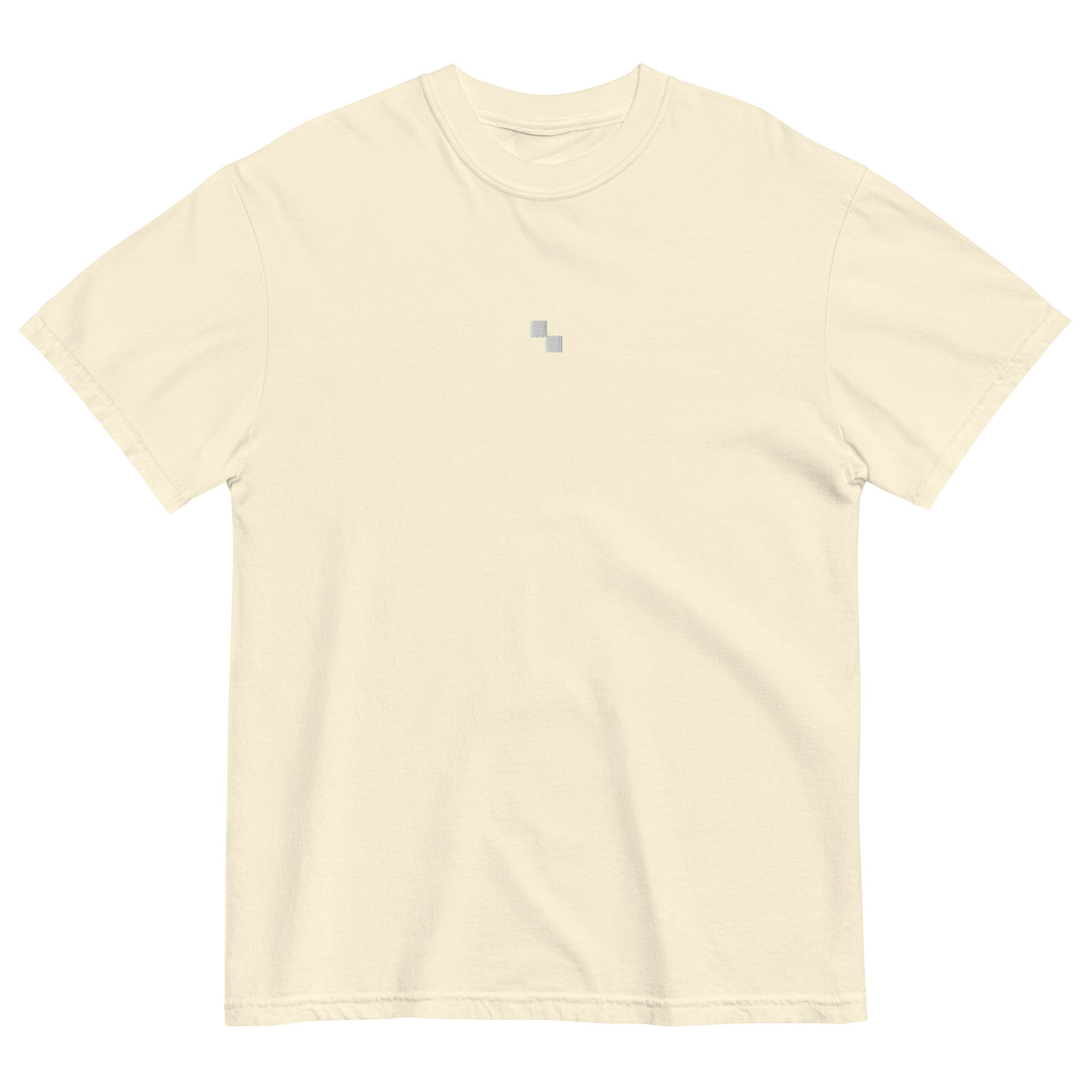 Apricot White Embroidered 3D Oversized T-Shirt
