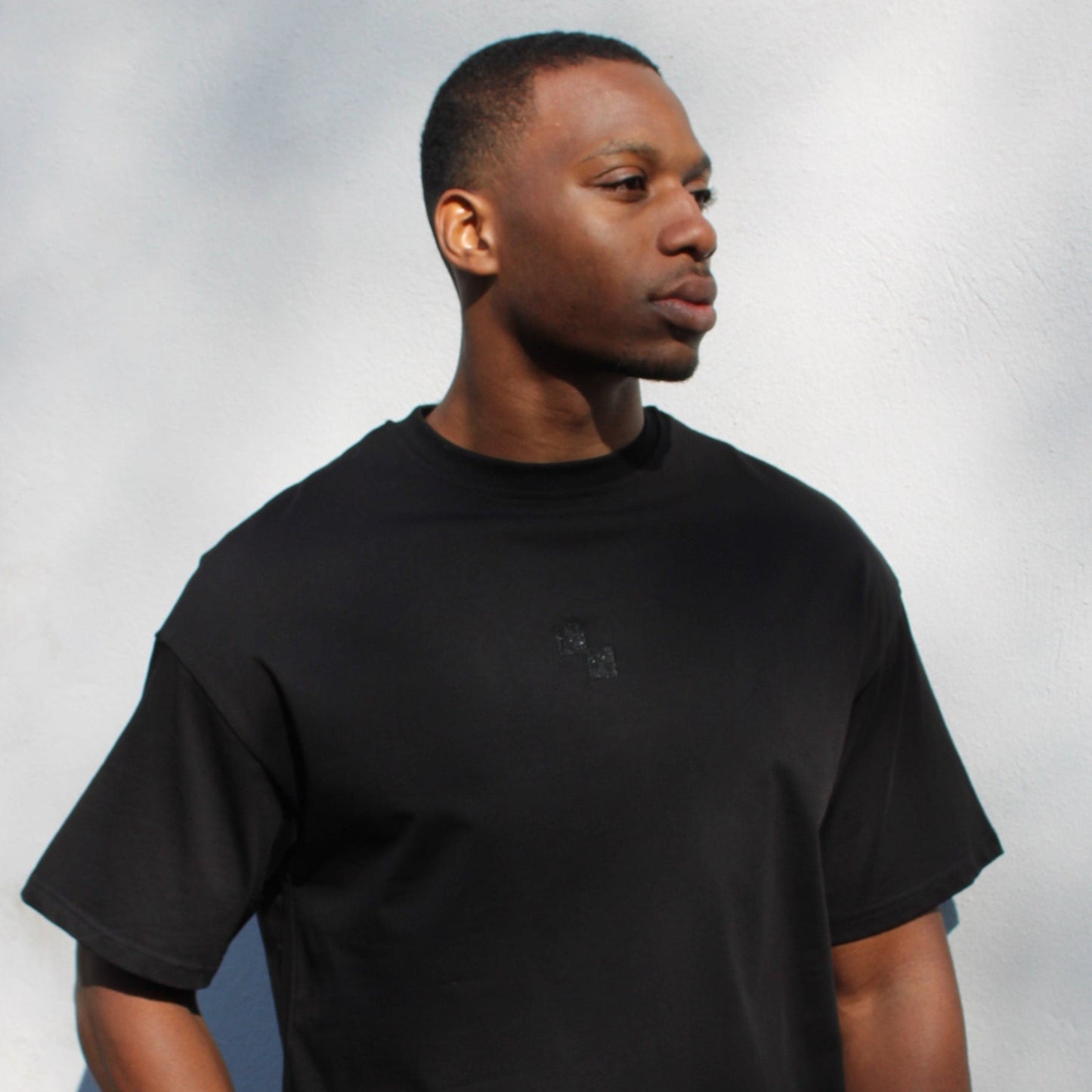 Eclipse Embroidered 3D Oversized T-Shirt
