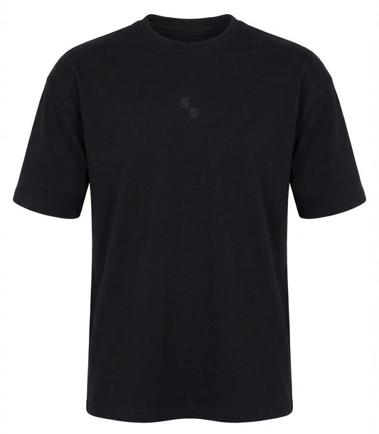 Eclipse Embroidered 3D Oversized T-Shirt